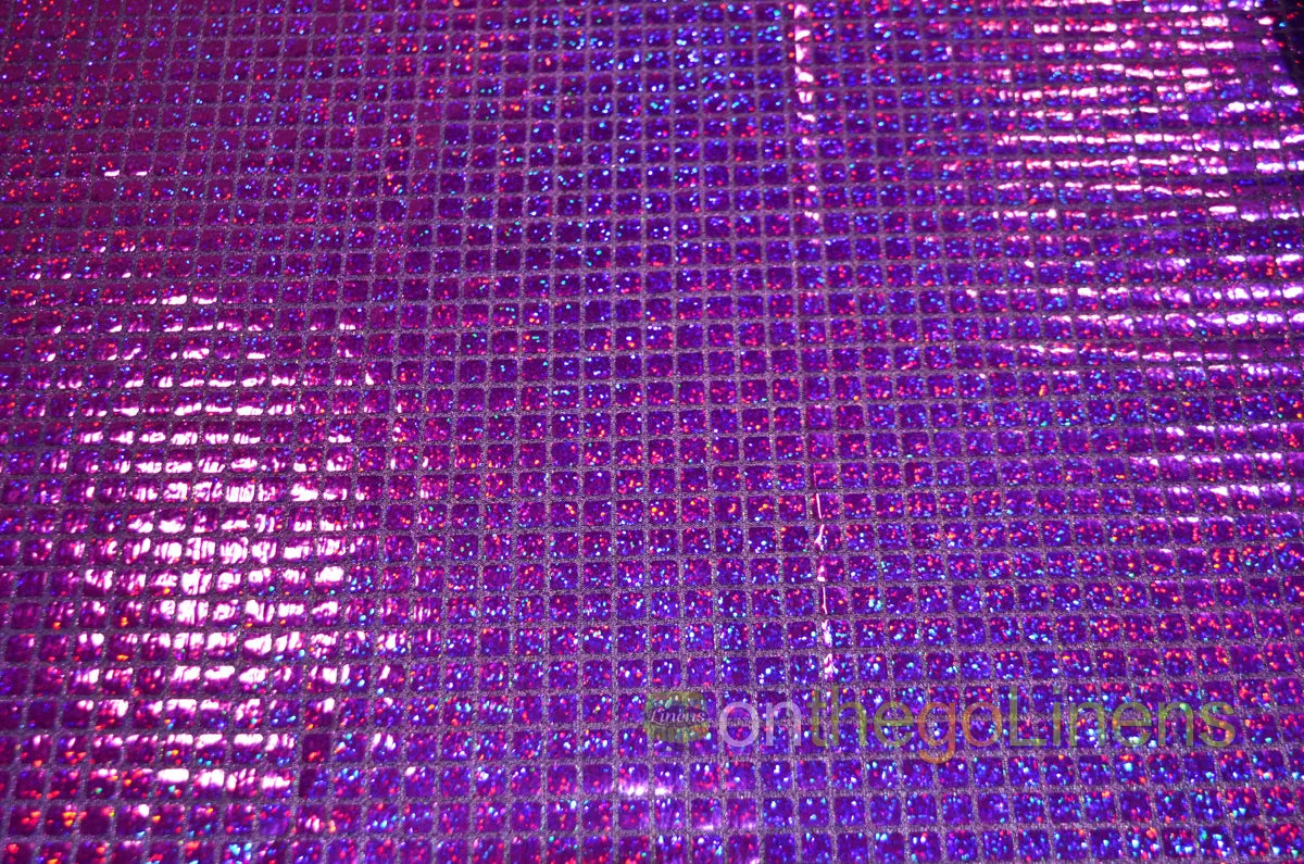 Hologram Quad Sequins Fabrics