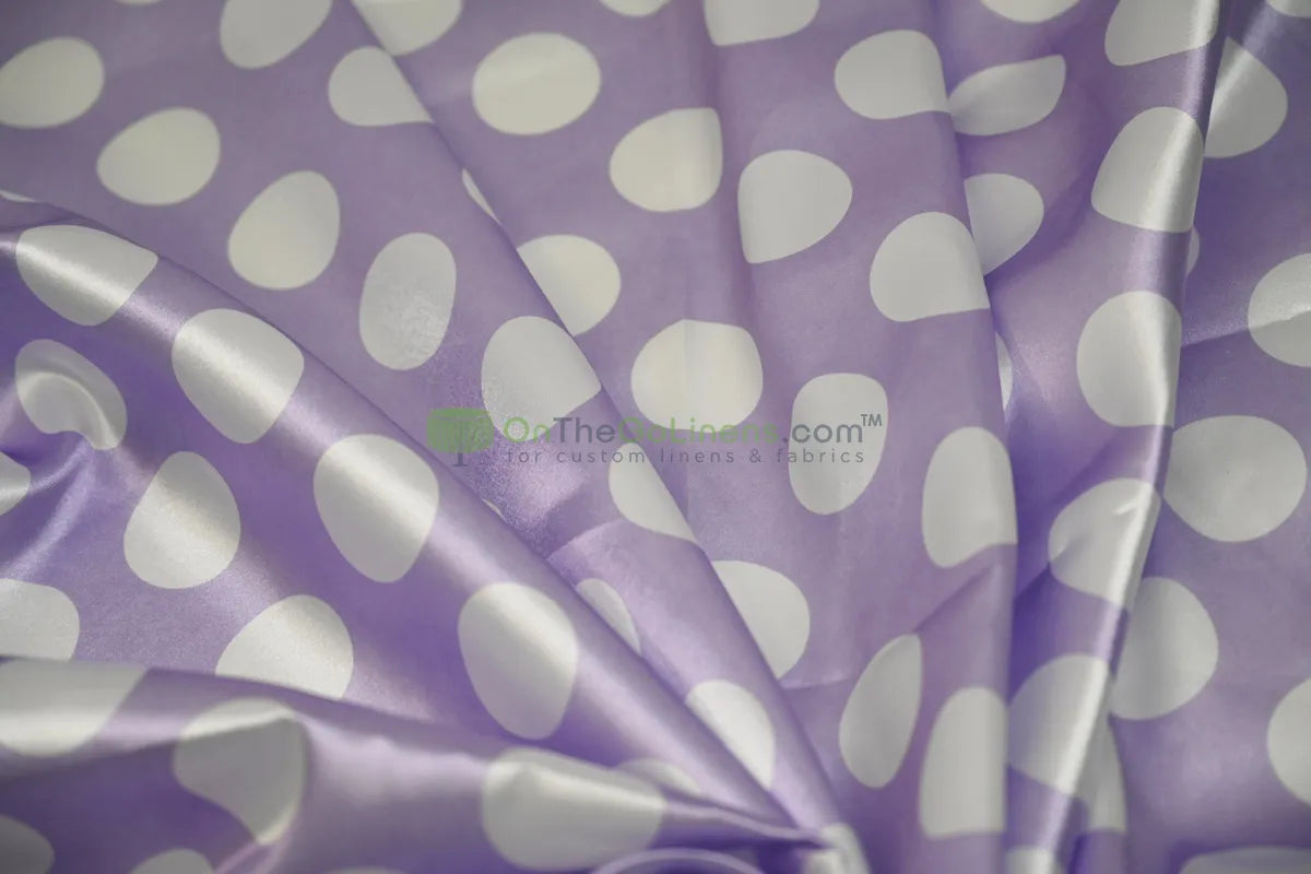 Lavender Back White Dot