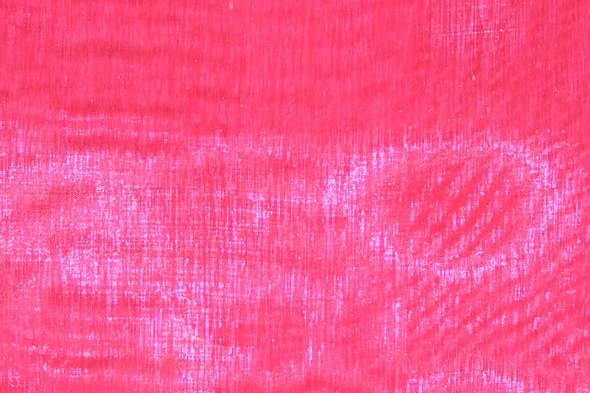 Neon Pink Mirror Organza