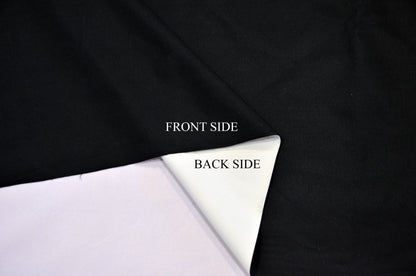 Blackout Lining Fabric | Blackout Curtain Liner Fabric | Sun Resistant Protection | White & Black |