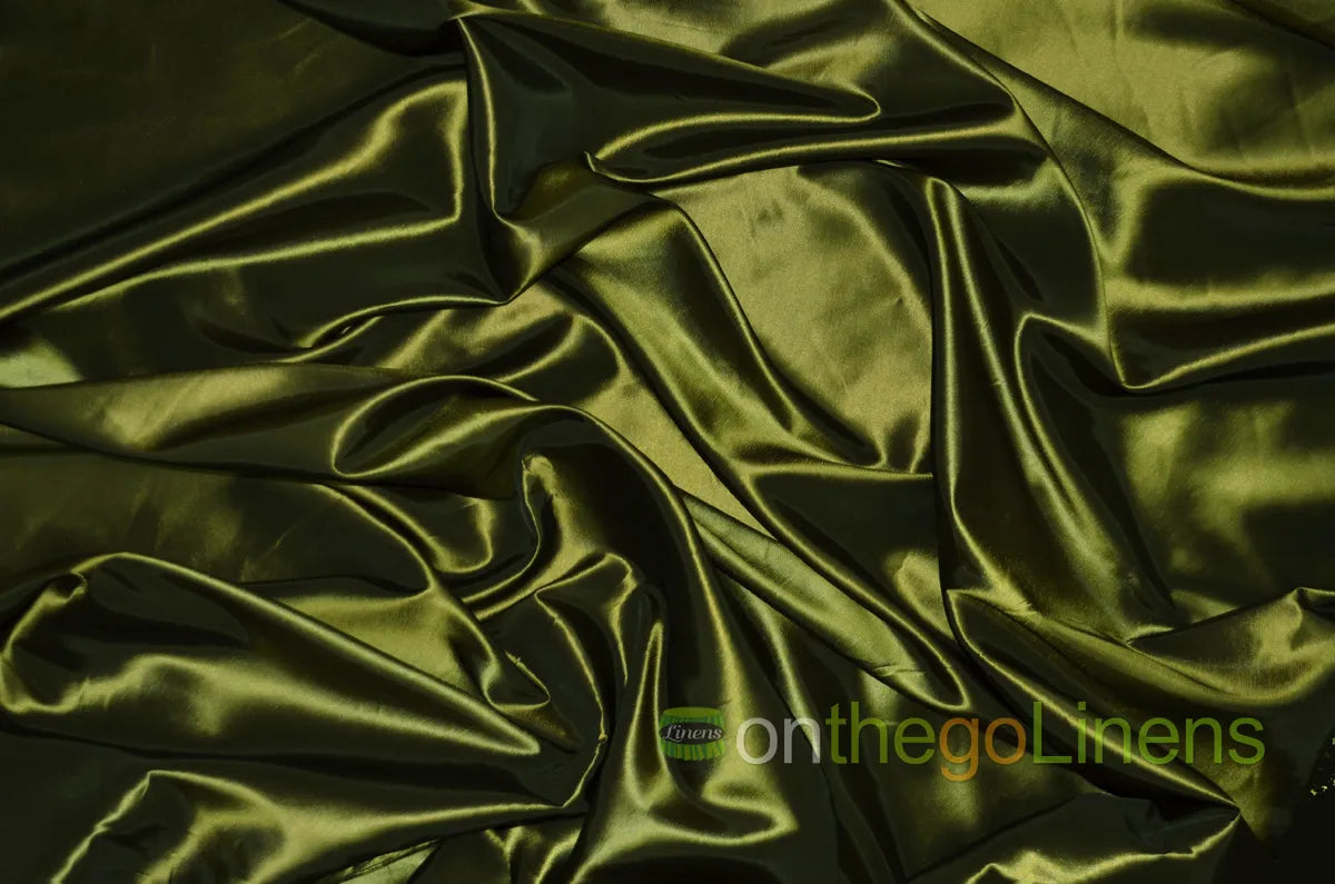 Olive Stretch Taffeta
