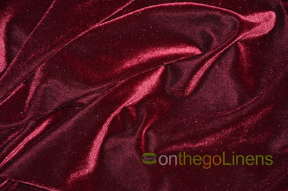 Stretch Velvet Tablecloths | Soft and Smooth Spandex Velvet Table Linens | Multiple Colors |