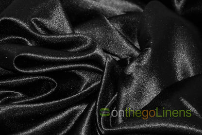Stretch Lamour Satin Fabric by the Yard | Stretch Matte Satin | Stretch Duchess Satin Fabric for Bridal, Wedding, Costumes |