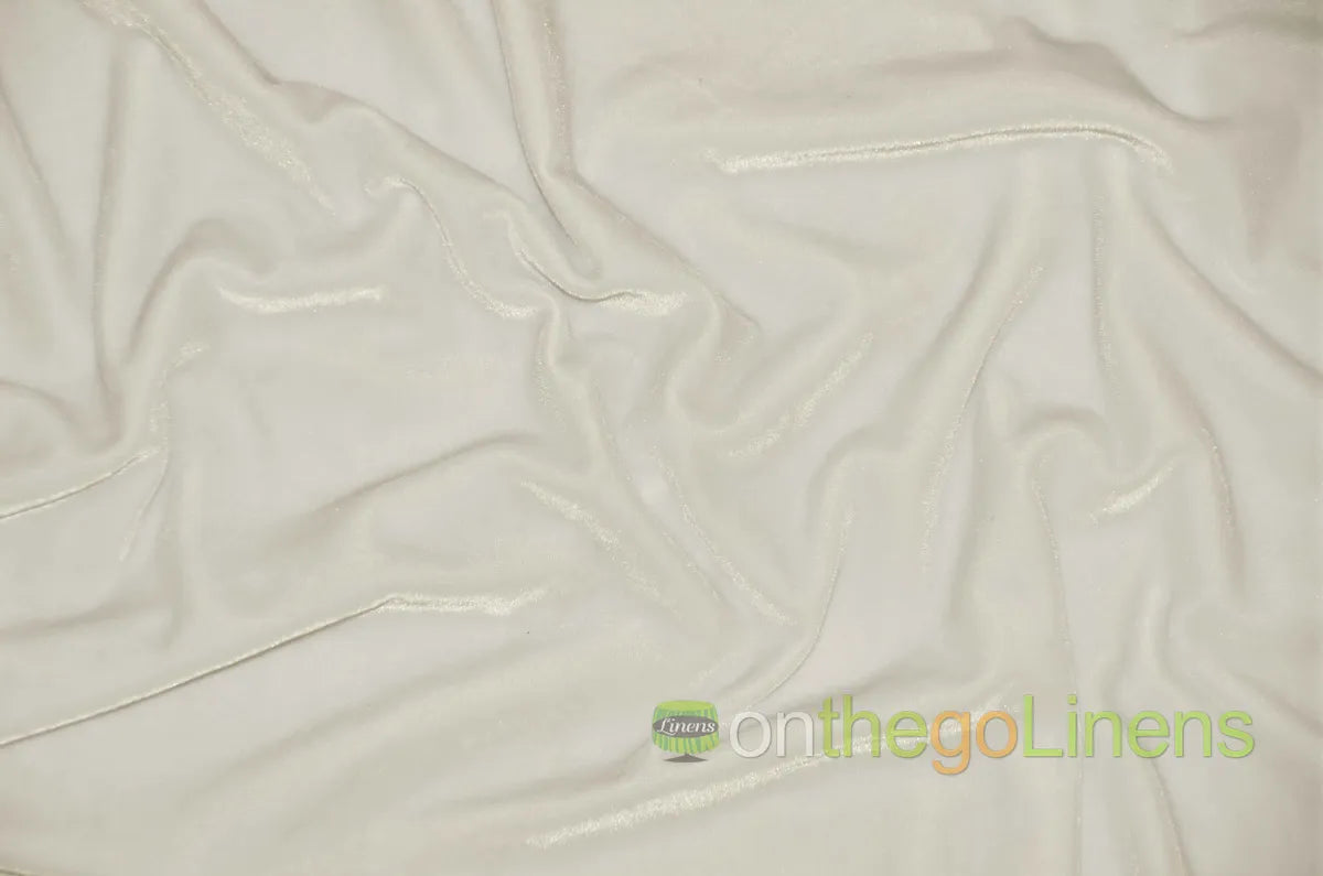 Ivory Stretch Velvet