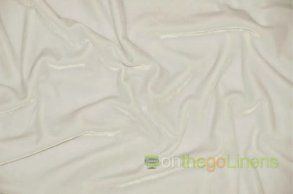 Ivory Stretch Velvet