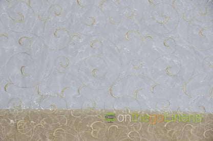Champagne Swirl Organza