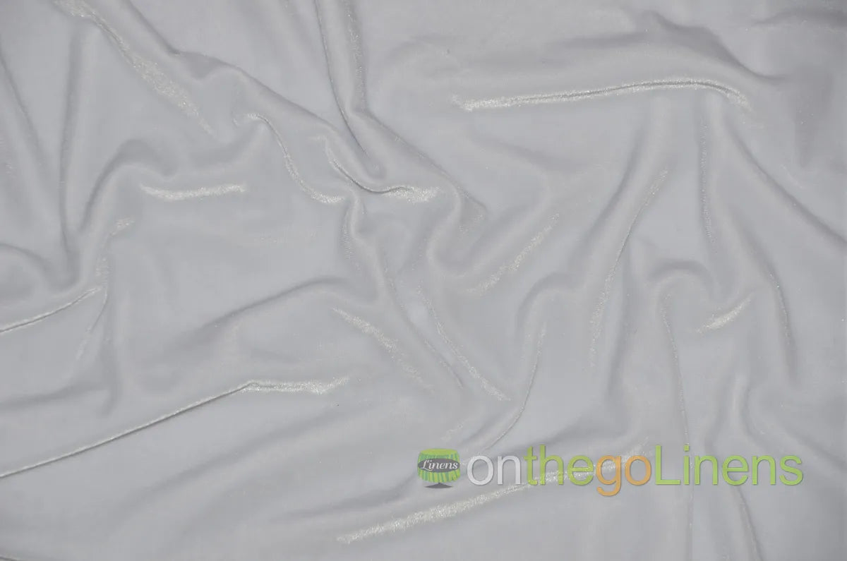 White Stretch Velvet