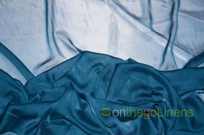 Peacock Two Tone Chiffon