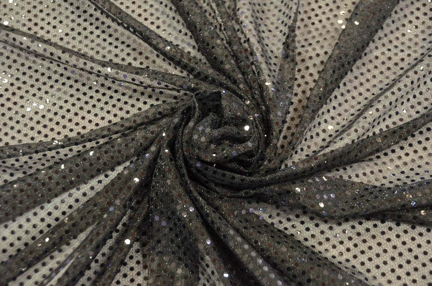 Black Confetti Dot Sequins