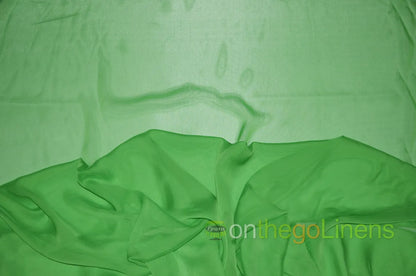 Apple Green Two Tone Chiffon
