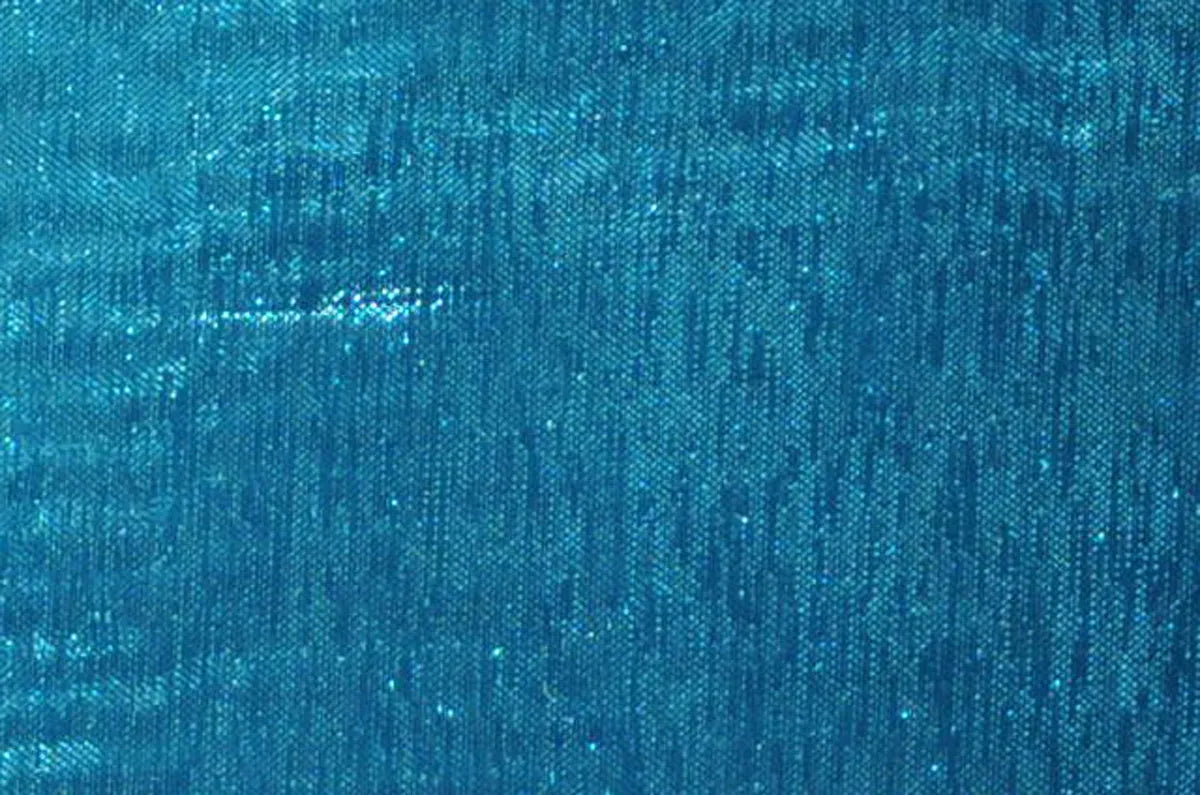 Teal Mirror Organza