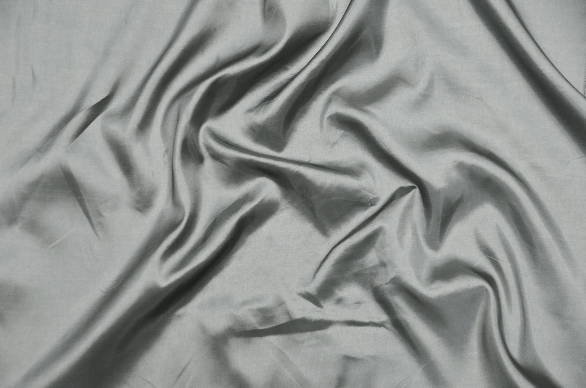 Medium Grey Solid Taffeta