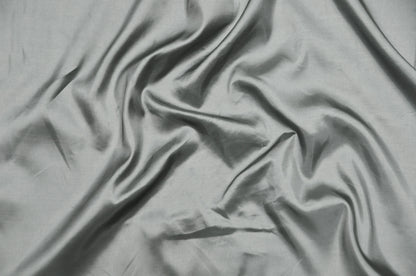 Medium Grey Solid Taffeta