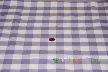 White Lilac Picnic Checkers