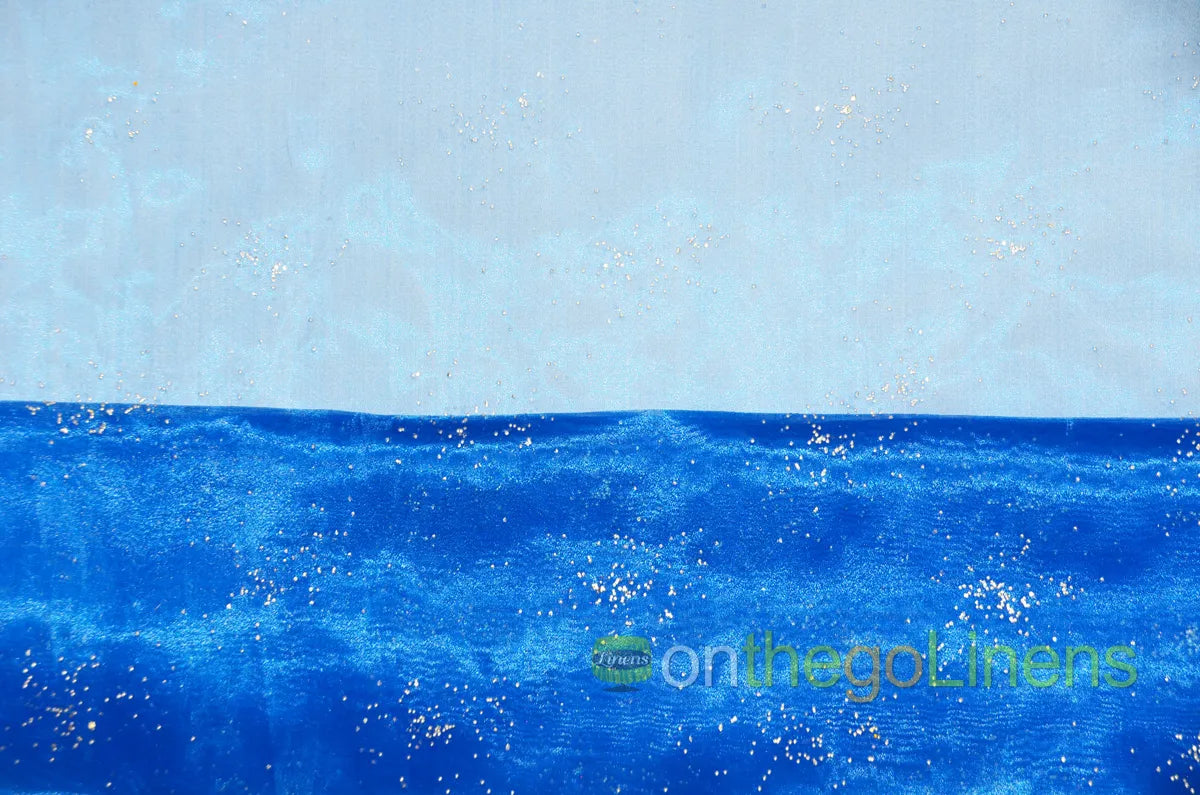 Royal Blue Sparkle Organza