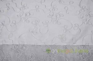 Fantasia Sheer Embroidery Fabric by the Yard | Organza Embroidery Fabric | 54" wide | Multiple Colors