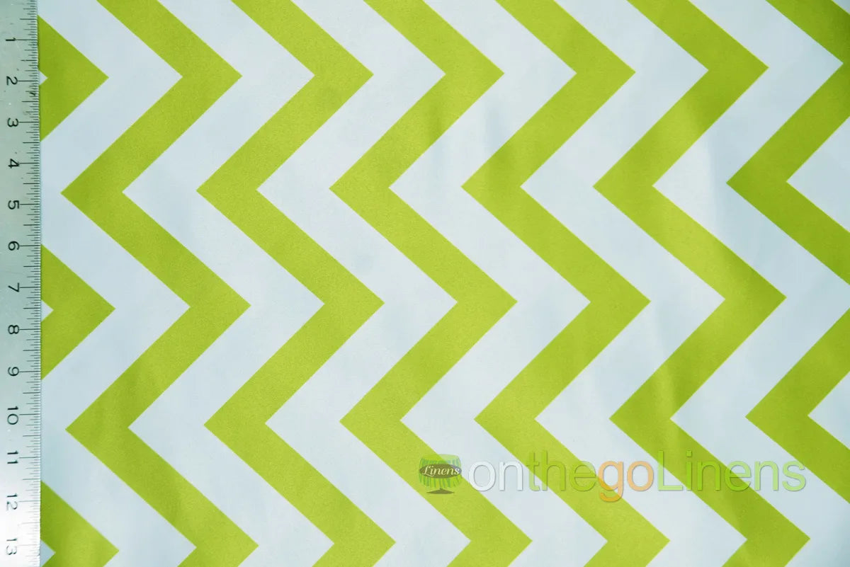 Avocado Lamour Satin Chevron