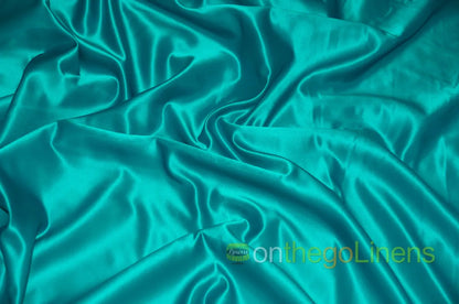 Teal LAmour Satin