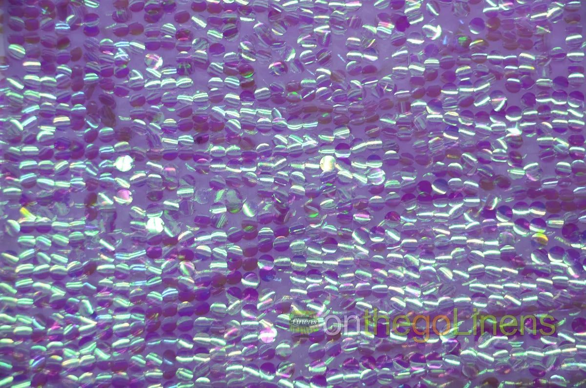 Payette Sequins Table Linens | Paillette Fish Scale Sequins Tablecloths | Multiple Colors |