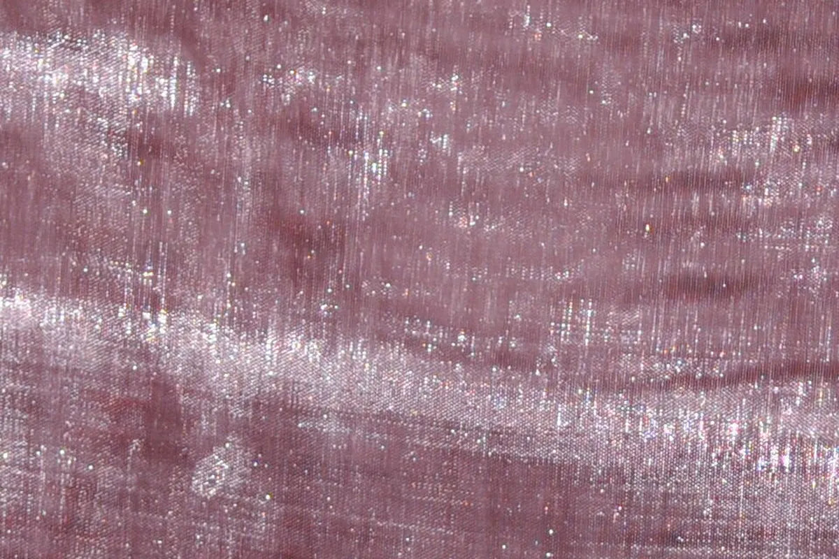 Mauve Mirror Organza
