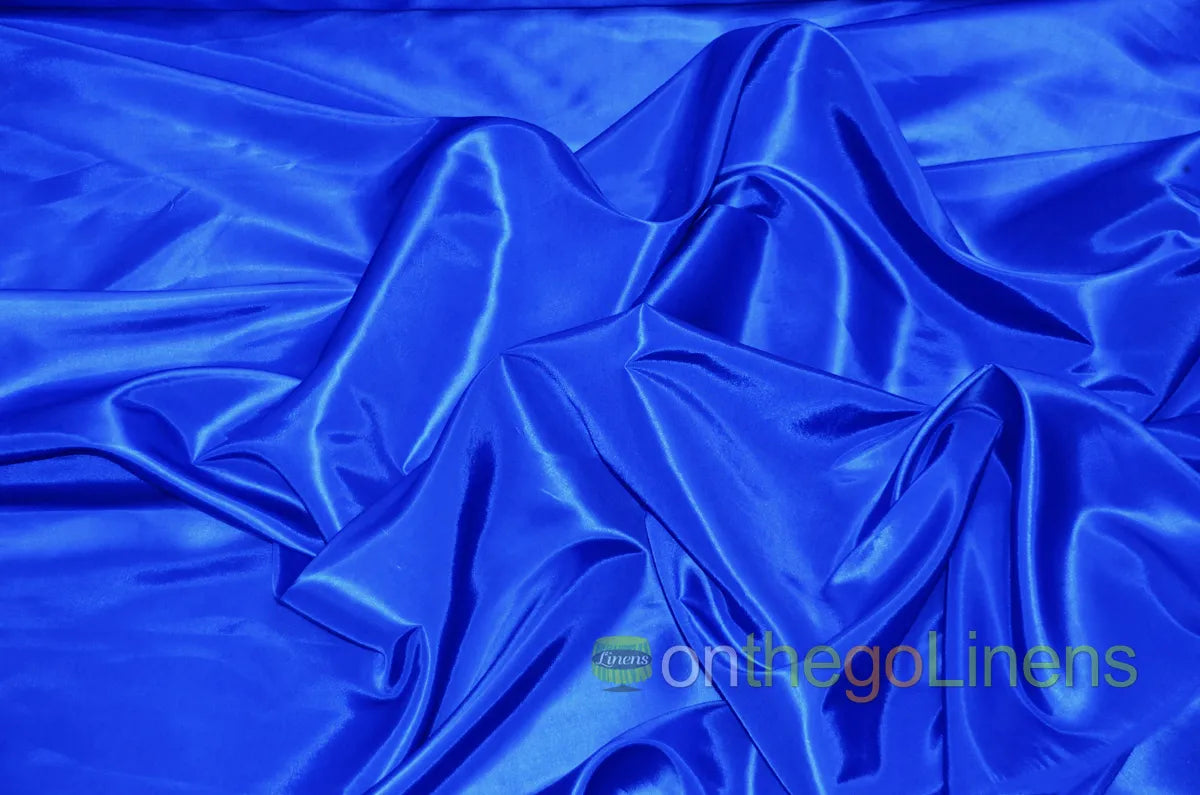 Dark Royal Blue Solid Taffeta