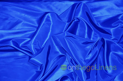 Dark Royal Blue Solid Taffeta