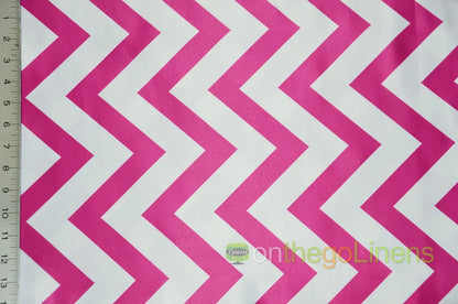 Fuchsia Lamour Satin Chevron