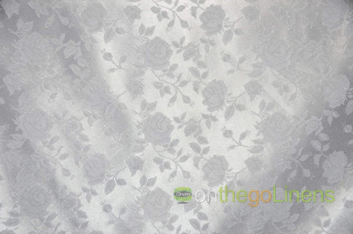 Floral Jacquard White