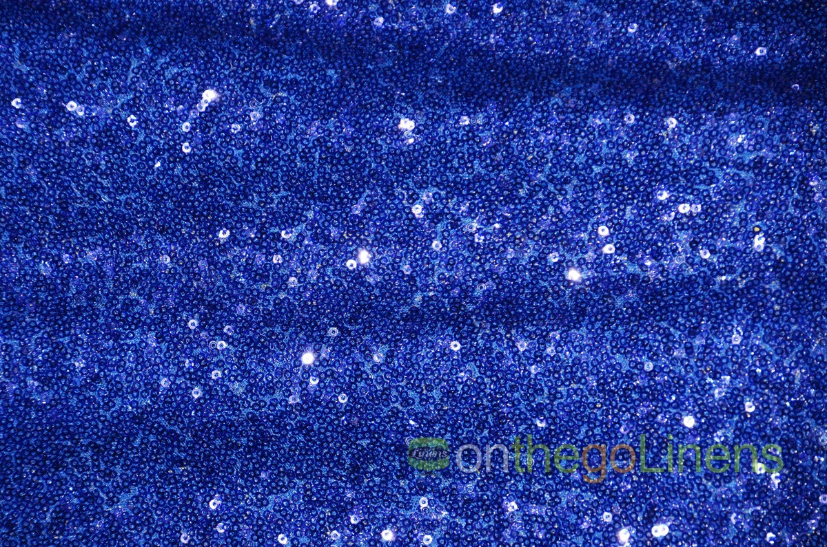 Royal Blue Glitz Mesh Sequins