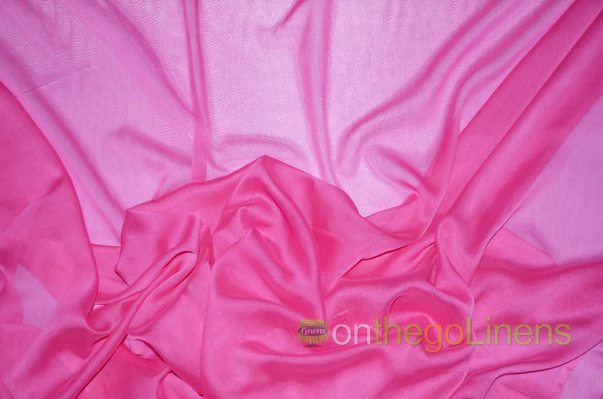 Hot Pink Two Tone Chiffon