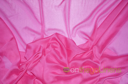 Hot Pink Two Tone Chiffon