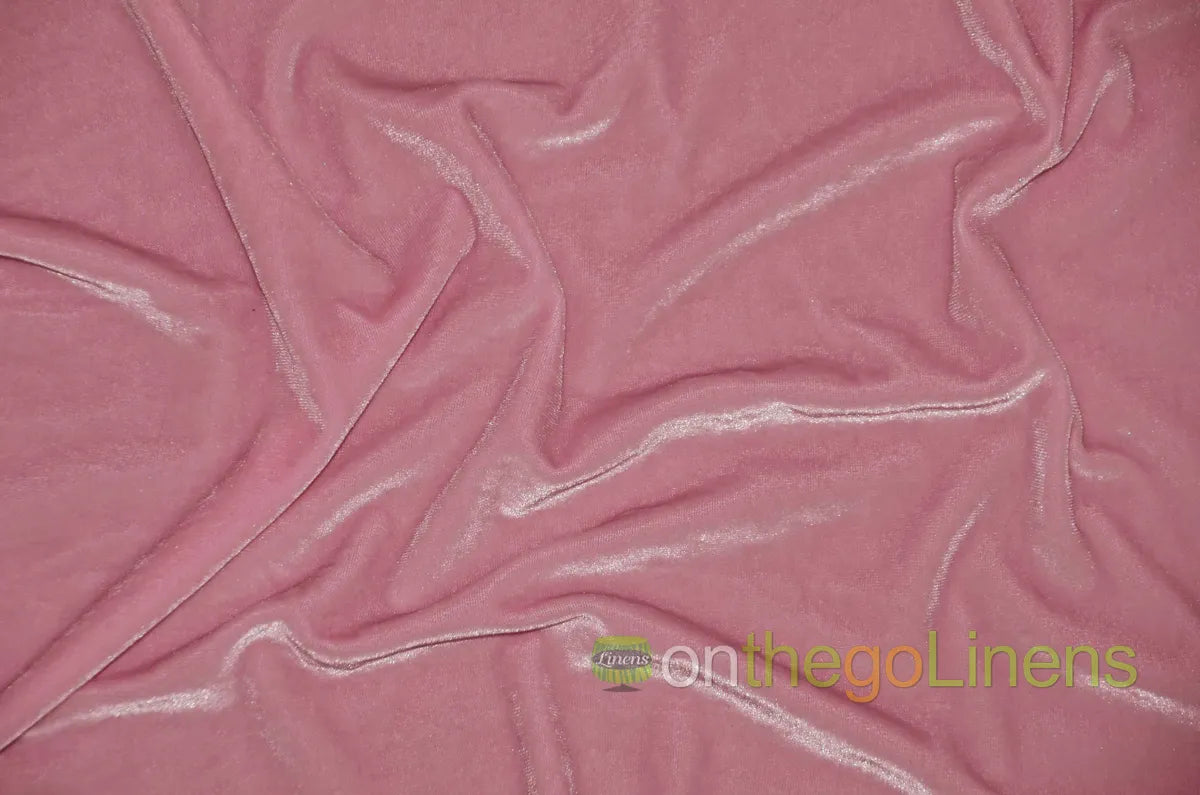 Mauve Stretch Velvet