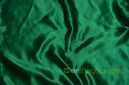 Bridal Satin Hunter Green