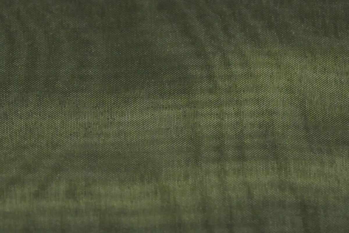 Midnight Olive Mirror Organza