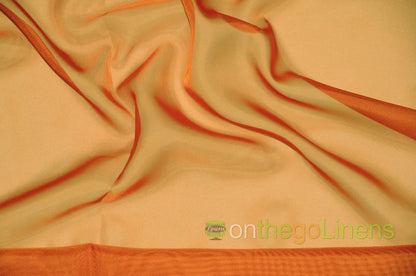 Orange IFR Sheer Voile