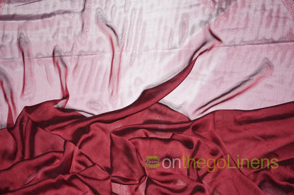 Cranberry Two Tone Chiffon