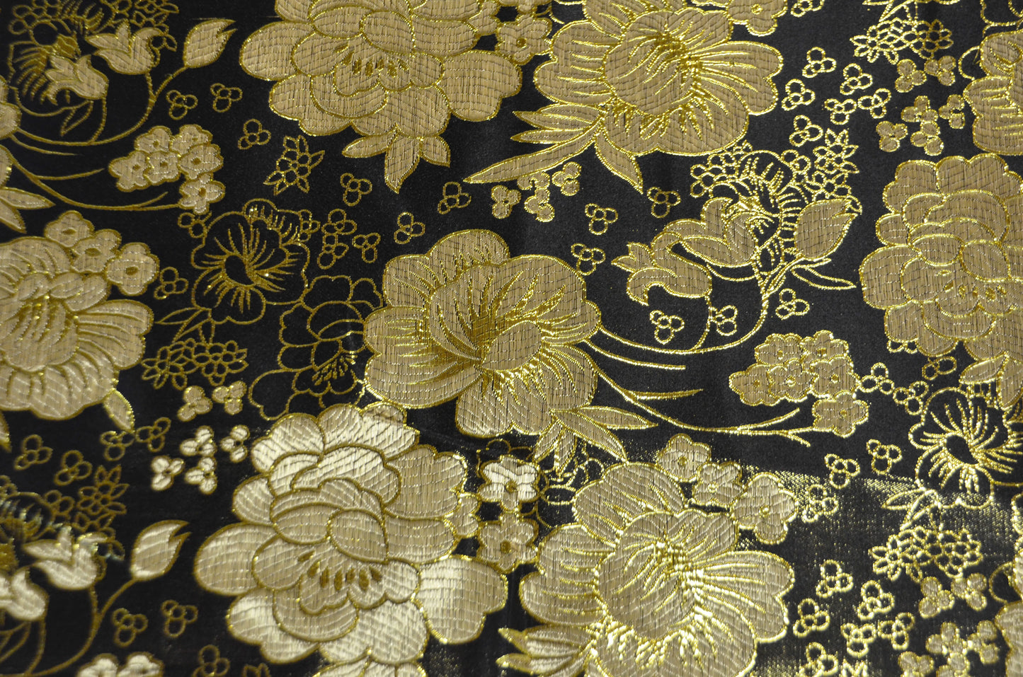 Black Metallic Brocade