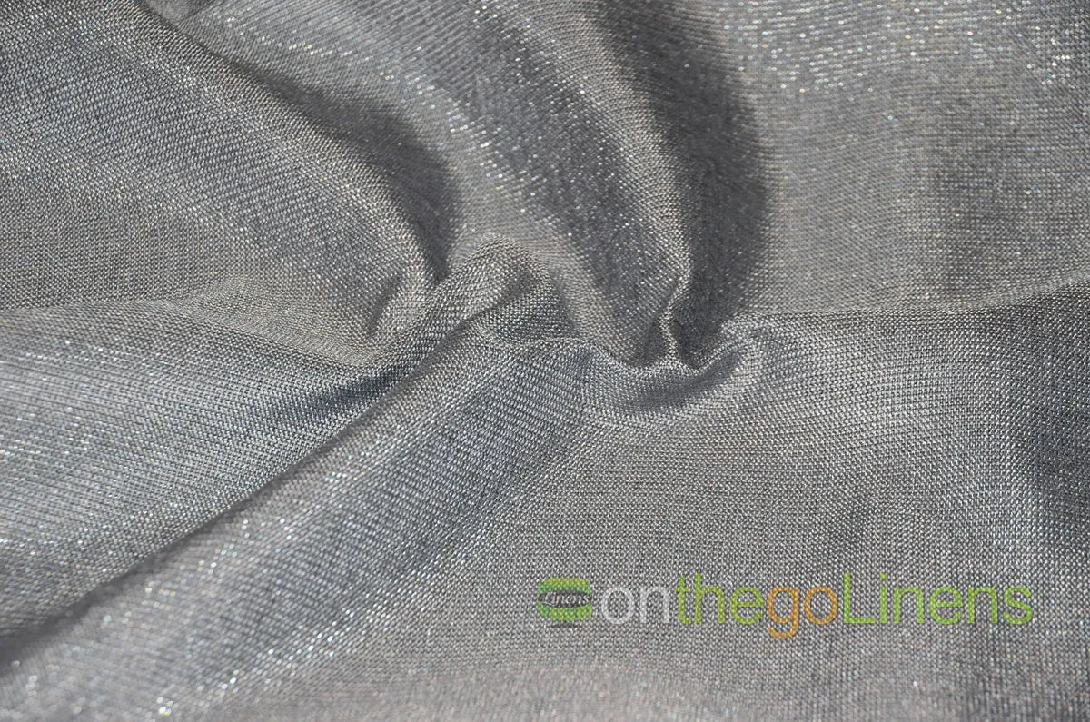 Metallic Vintage Linen Table Runners | Metallic Burlap Runners for Events and Decor | 100% Polyester |