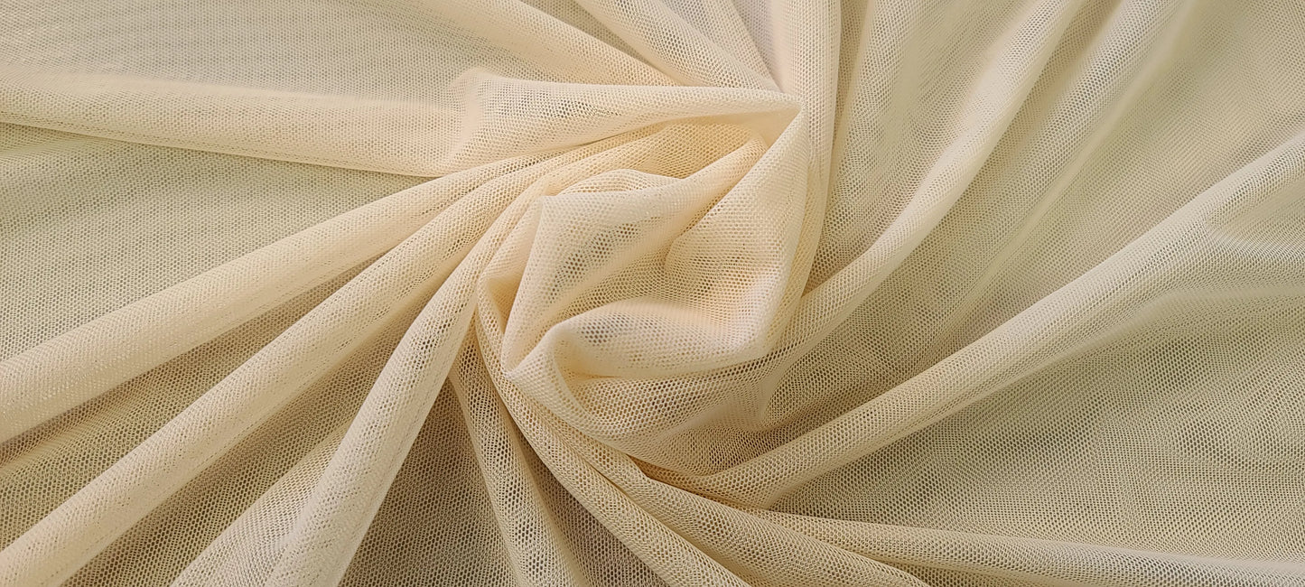 Power Mesh Spandex Fabric by the Yard | 60" Wide | Multiple Colors | 80/20 Nylon Spandex Blend |