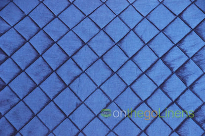 Pintuck 2x2 Table Linens | Diamond Taffeta Tablecloth |  Multiple Colors |