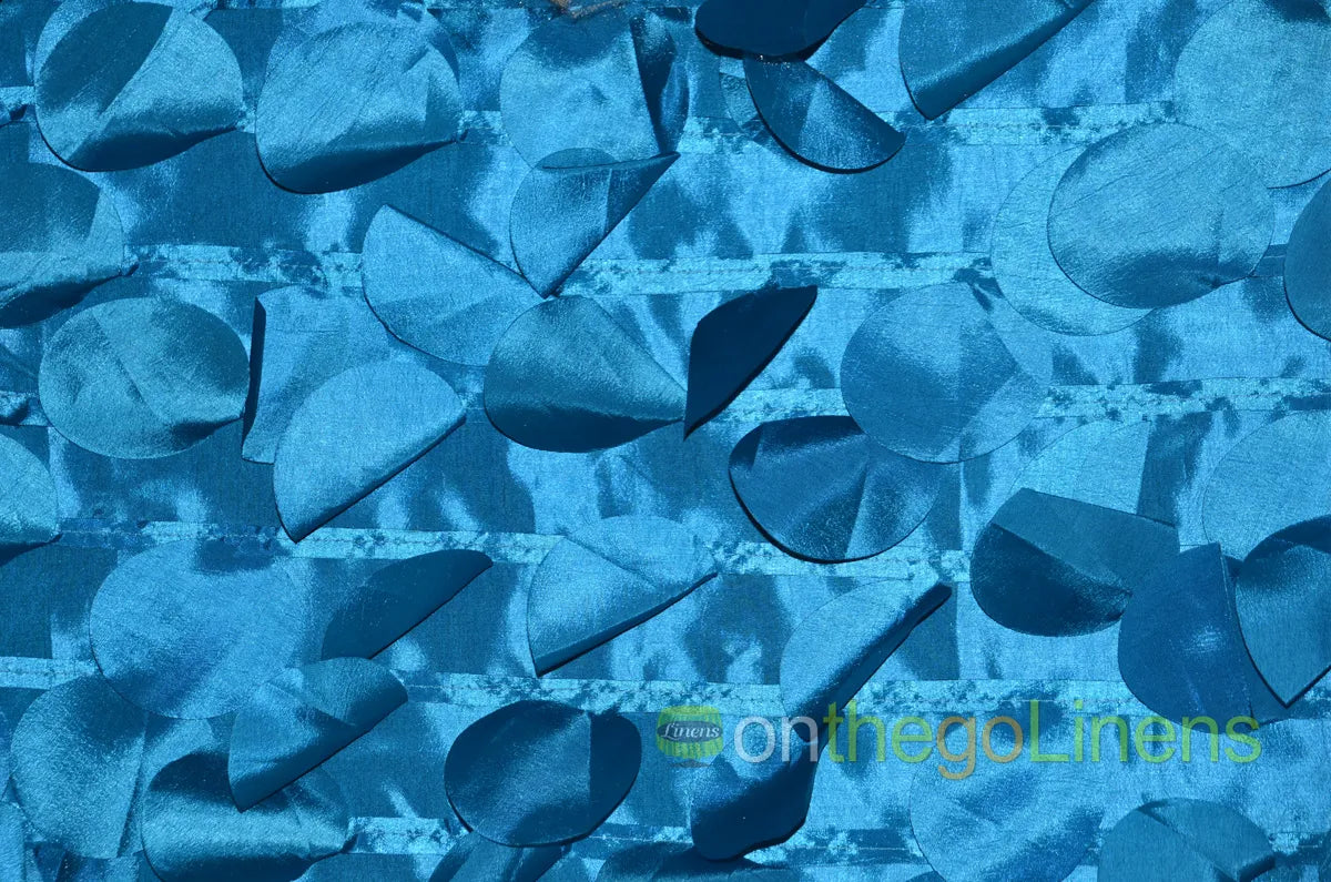 Turquoise Petal Taffeta