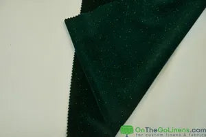 Hunter Green Glitter Stretch Velvet