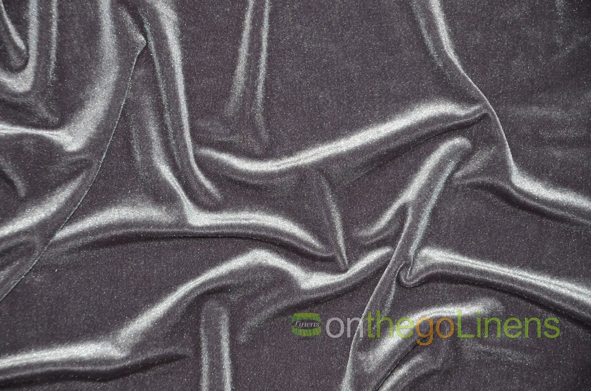 Charcoal Stretch Velvet