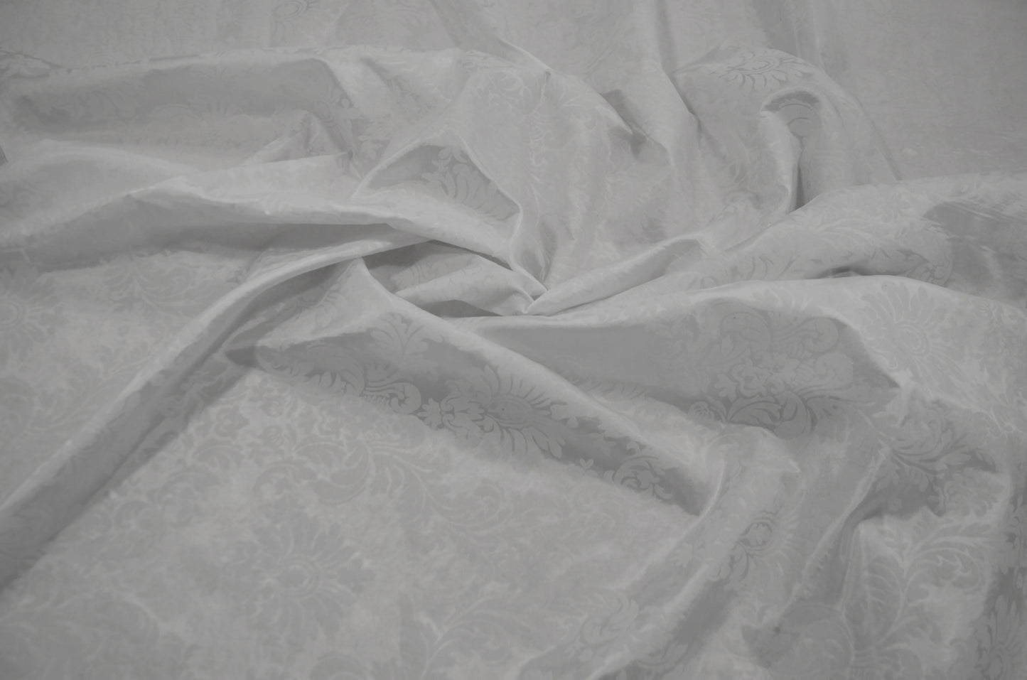 Damask Flocking Taffeta Fabric by the Yard | Flocking Velvet Damask Fabric | 60" wide |
