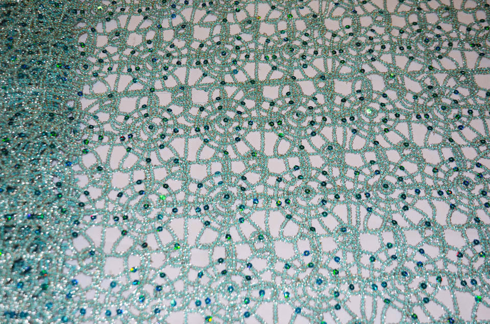 Chemical Lace Chain Embroidery Table Overlay and Table Banquet | Multiple Colors |
