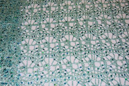 Chemical Lace Chain Embroidery Table Overlay and Table Banquet | Multiple Colors |