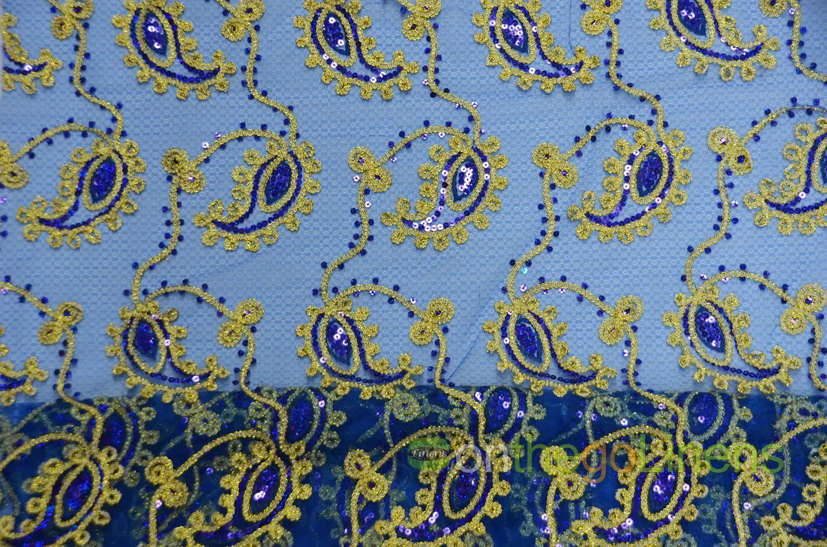 Coco Paisley Royal Blue