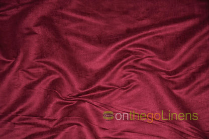 Micro Suede Table Linens | Faux Suede Tablecloths | Multiple Colors |