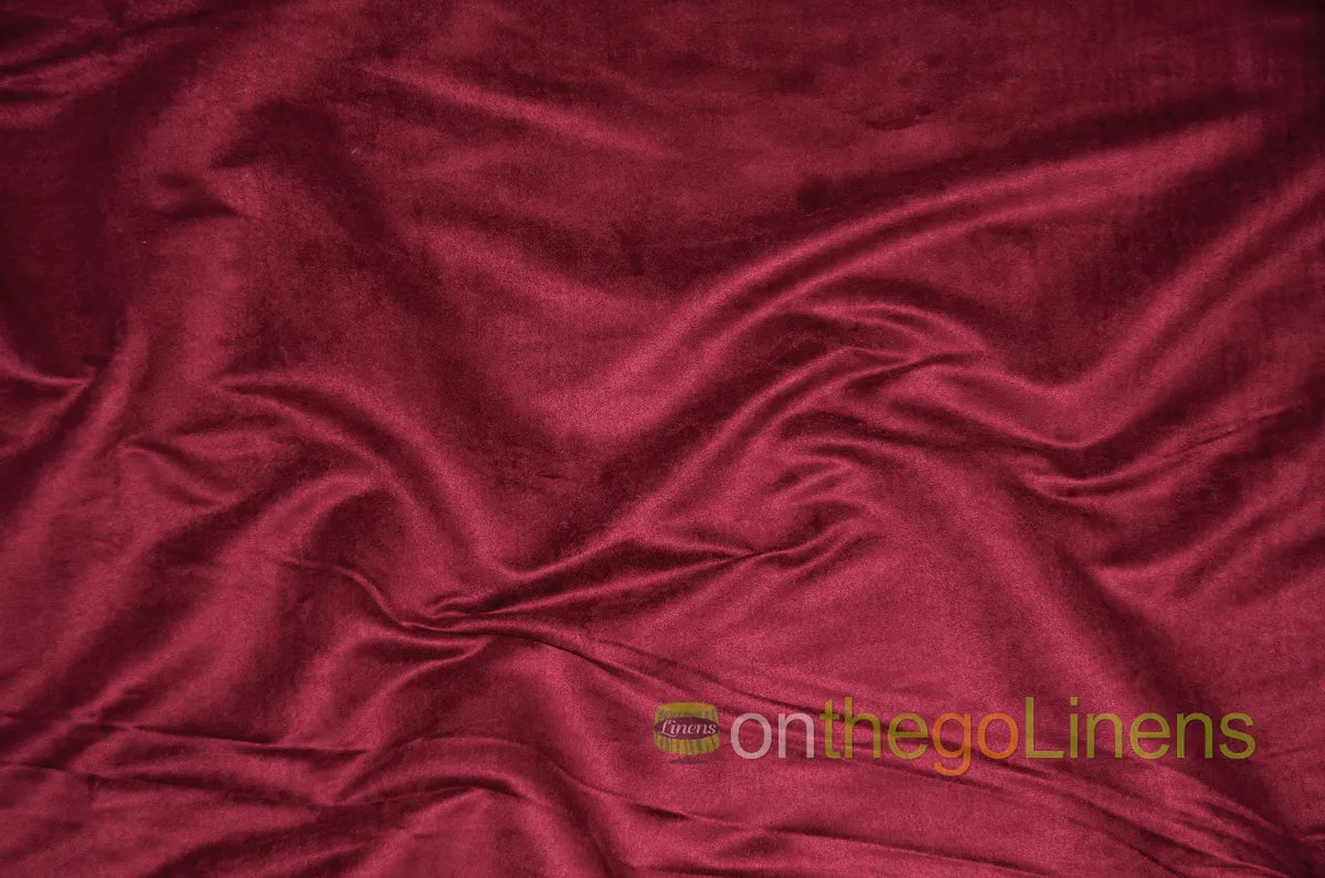 Burgundy Micro Suede