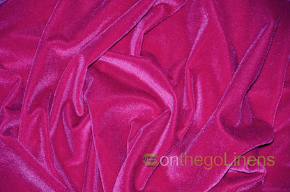 Fuchsia Stretch Velvet